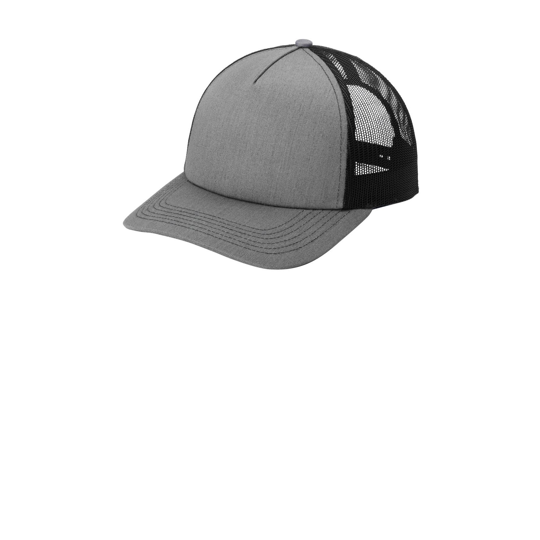 Port Authority-Port Authority® Low-Profile Snapback 5-Panel Trucker Cap C115LP-MedTech-4